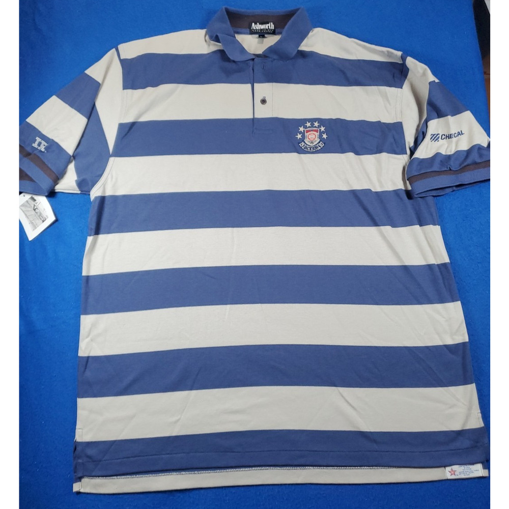 Vintage NEW Ashworth Hall Of Fame 90s Jackson Polo Shirt Men's Size L
